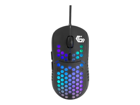 Myszka Gaming RGB z Podświetleniem LED USB Gembird MUSG-RAGNAR-RX400 - Przewodowa, Kolor: Czarny w sklepie Wasserman.eu