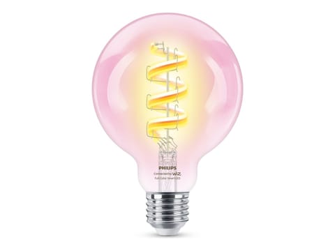 ⁨WiZ | Philips Smart WiFi Filament Clear G95 RGB | E27 | 6.3 W | Full colour⁩ at Wasserman.eu