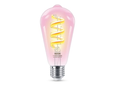 WiZ Philips Smart WiFi Filament Clear ST64 E27 6.3W 470Lm RGB Wizarding World w sklepie Wasserman.eu