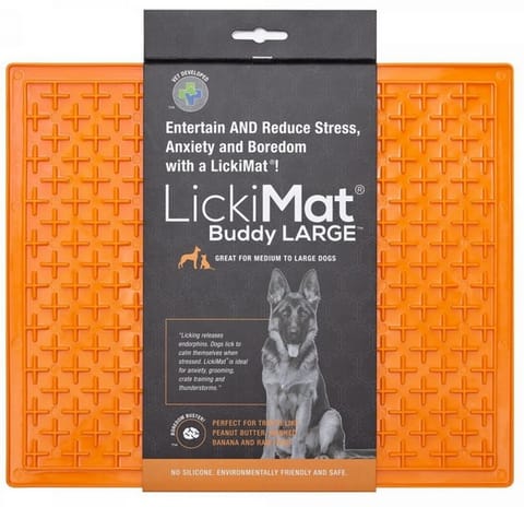 ⁨LickiMat Buddy Large Krzyżyk miękki pomarańczowy⁩ w sklepie Wasserman.eu