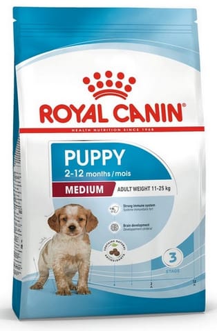 ⁨Royal Canin Medium Puppy karma sucha dla szczeniąt, od 2 do 12 miesiąca, ras średnich 3kg⁩ w sklepie Wasserman.eu
