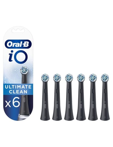 ⁨Braun Oral-B iO Ultimate Clean tips black 6 pieces⁩ at Wasserman.eu