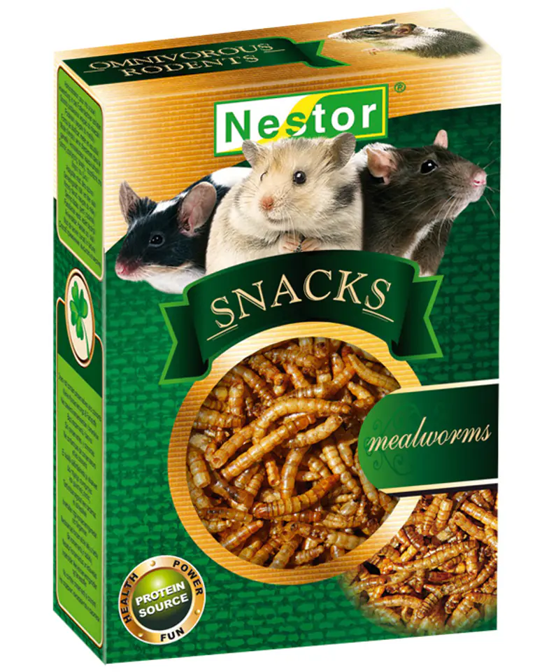 ⁨NESTOR SNACKS - MEALWORM LARVA 20g⁩ at Wasserman.eu