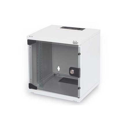 Digitus | Szafa ścienna 6U | DN-10-05U-1 | Szara | Klasa bezpieczeństwa IP20; kąt otwarcia drzwi 200°; Zamykane drzwi ze szkła b w sklepie Wasserman.eu