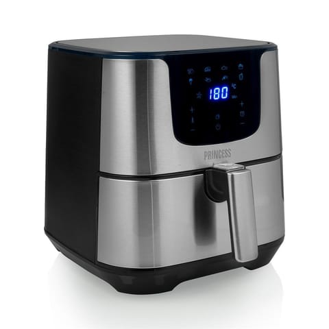 Princess | 182060 | Cyfrowy Aerofryer Deluxe XXL | Moc 1700 W | Pojemność 5,5 L | Czarny/Stal nierdzewna w sklepie Wasserman.eu