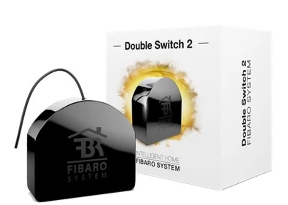 ⁨Fibaro FGS-223 ZW5 electrical relay Black⁩ at Wasserman.eu