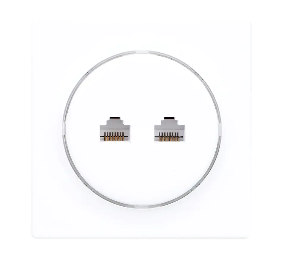 Fibaro Walli N socket-outlet 2 x RJ-45 White at Wasserman.eu