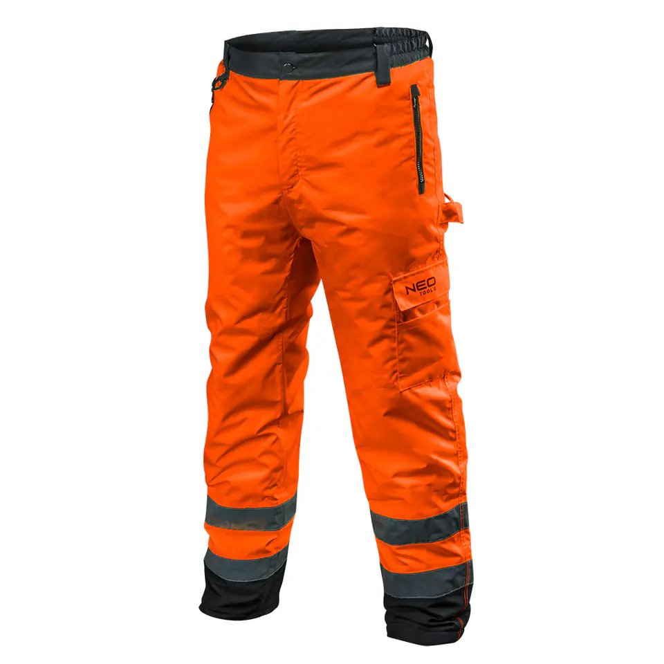 ⁨Spodnie robocze ostrzegawcze ocieplane, pomarańczowe, rozmiar XXL⁩ w sklepie Wasserman.eu