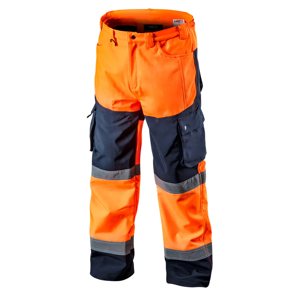 ⁨Spodnie robocze ostrzegawcze softshell, pomarańczowe, rozmiar S⁩ w sklepie Wasserman.eu