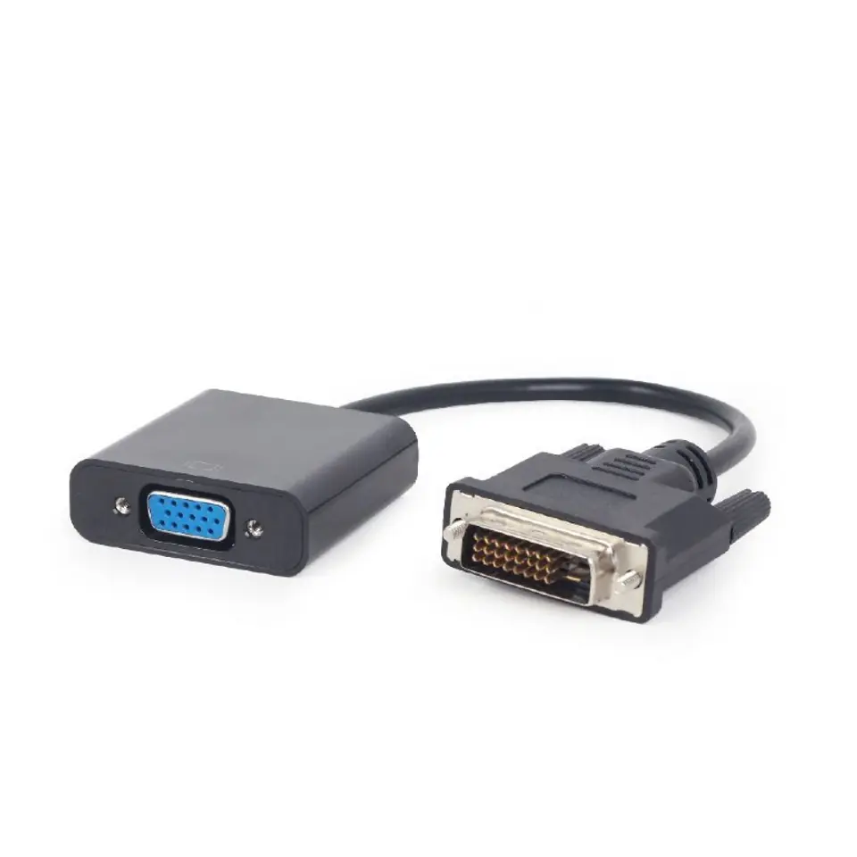 ⁨Adapter GEMBIRD A-DVID-VGAF-01 (DVI-D M - D-Sub (VGA) F; 0.20m; black)⁩ at Wasserman.eu