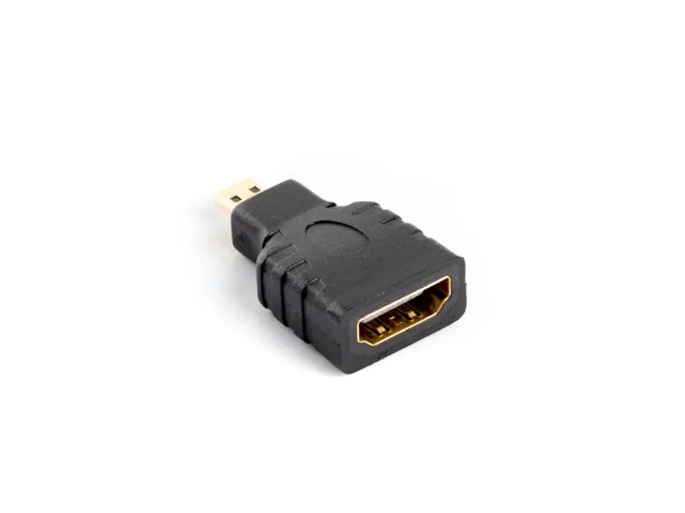 ⁨Adapter Lanberg AD-0015-BK (HDMI F - Micro HDMI M; kolor czarny)⁩ w sklepie Wasserman.eu