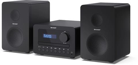⁨Sharp XL-B520D(BK) Tokyo Hi-Fi Micro System 2.0, FM/DAB/DAB+/USB, CD, Bluetooth 5.0, Aux-in, czarny | Sharp | Tokyo Hi-Fi Micro⁩ w sklepie Wasserman.eu