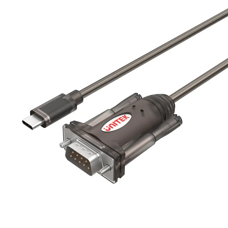 ⁨UNITEK ADAPTER USB-C - 1X RS-232, Y-1105K⁩ w sklepie Wasserman.eu
