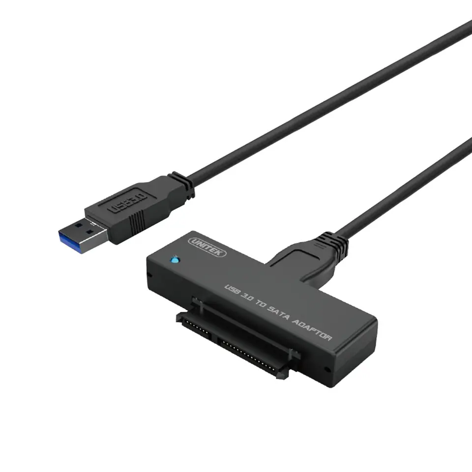 ⁨UNITEK Y-1039 cable gender changer USB 3.0 SATA Black⁩ at Wasserman.eu