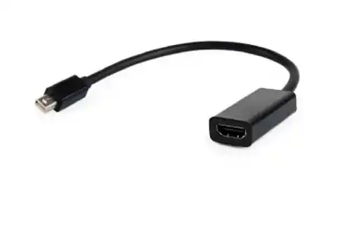 ⁨Gembird A-MDPM-HDMIF-02 video cable adapter Mini DisplayPort HDMI Type A (Standard) Black⁩ at Wasserman.eu