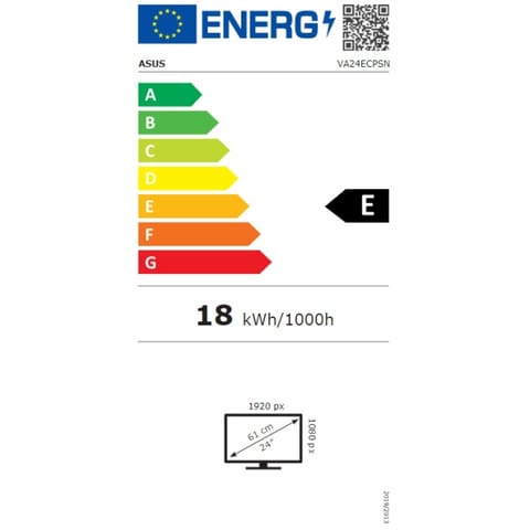 ⁨Asus | Monitor | VA24ECPSN | 24 " | IPS | FHD | 16:9 | 75 Hz | 5 ms | Nie | 1920 x 1080 | 300 cd/m² | Ilość portów HDMI 1⁩ w sklepie Wasserman.eu