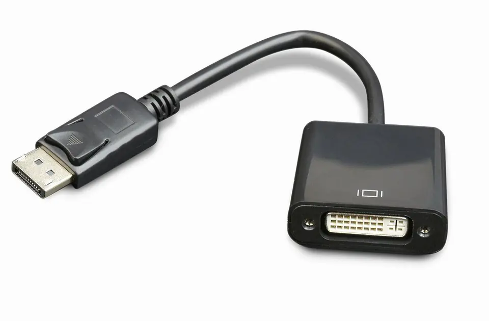 ⁨Adapter Displayport (M) -  DVI (F) 29pin black⁩ at Wasserman.eu