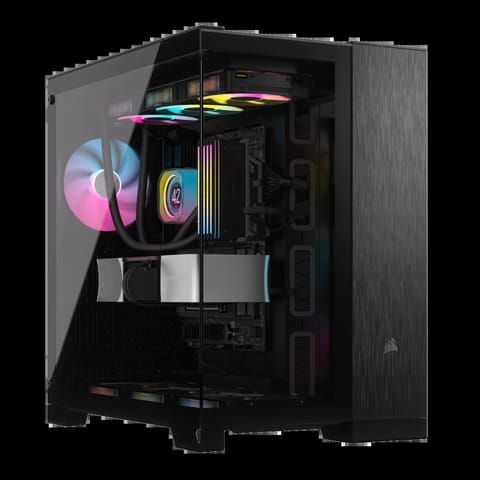⁨Corsair Dual Chamber PC Case | 6500X | Black/Obsidian Aluminum | Mid-Tower | Power supply included No | ATX⁩ at Wasserman.eu