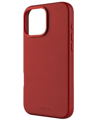 Fixed MagLeather | Back cover | Apple | iPhone 16 Pro Max | Leather | Red at Wasserman.eu