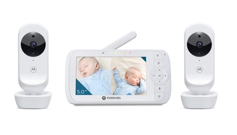 ⁨Motorola | Video Baby Monitor - Zestaw dwóch kamer | VM35-2 5.0" | Kolorowy ekran o przekątnej 5,0"; 5 fabrycznie załadowanych k⁩ w sklepie Wasserman.eu