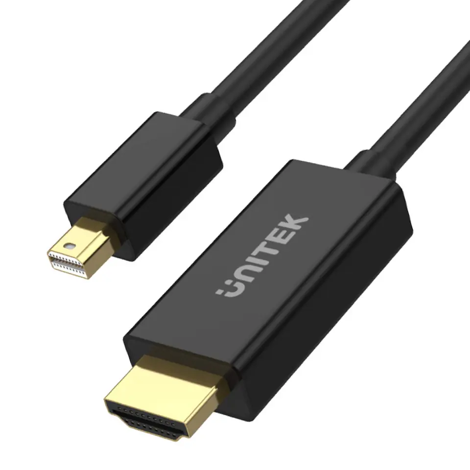 ⁨Unitek V1152A Adapter miniDP - HDMI 4K 30Hz cable 2m⁩ at Wasserman.eu
