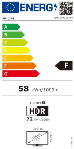 Philips 50PUS7409/12 | 50 | Smart TV | Google TV | 4K UHD | Czarny w sklepie Wasserman.eu