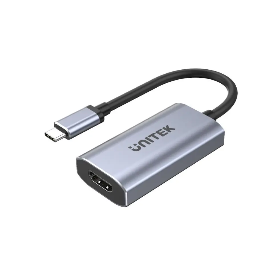 ⁨UNITEK ADAPTER USB-C - HDMI 2.1, 8K, ALU, 15CM⁩ w sklepie Wasserman.eu