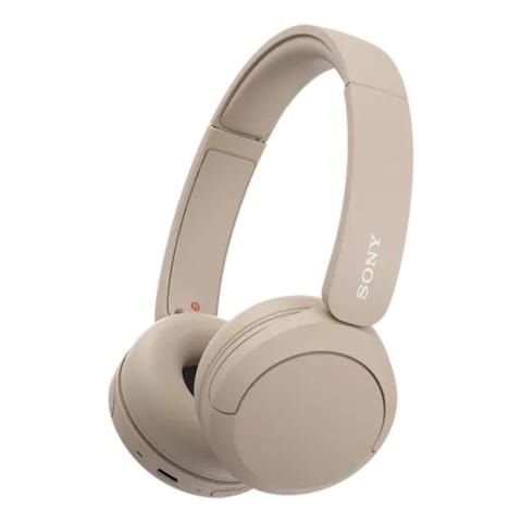 ⁨Sony WH-CH520 Wireless Headphones, Beige | Sony | Wireless Headphones | WH-CH520 | Wireless | On-Ear | Microphone | Noise canceling | Wireless | Beige⁩ at Wasserman.eu