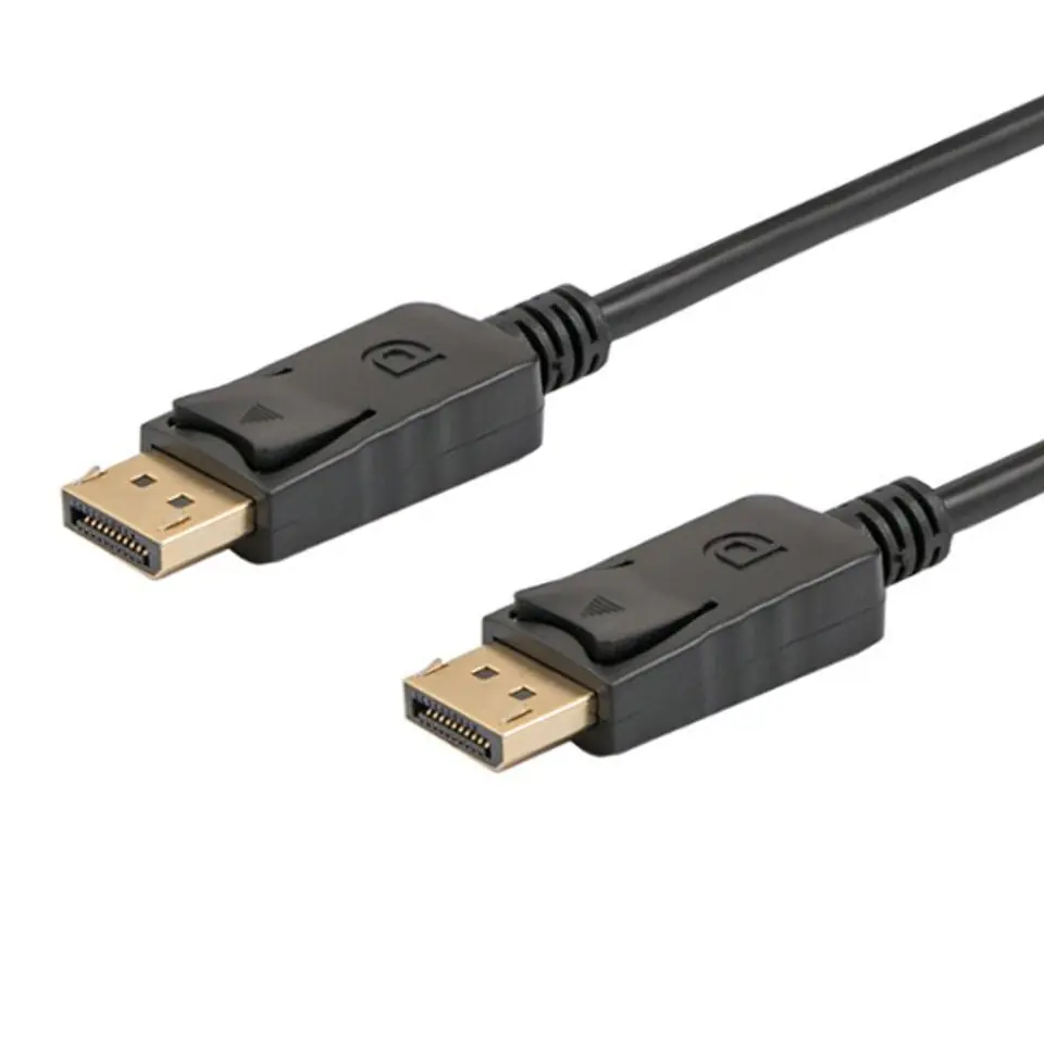 ⁨Savio CL-136 DisplayPort cable 2 m Black⁩ at Wasserman.eu