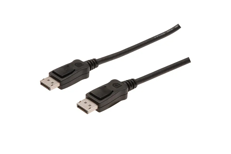 ⁨Kabel Assmann AK-340100-010-S (DisplayPort M - DisplayPort M; 1m; kolor czarny)⁩ w sklepie Wasserman.eu