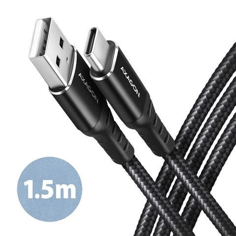 ⁨AXAGON Data and charging cable, 1.5 m | BUCM-AM15AB | USB Type-C to USB Type-A⁩ w sklepie Wasserman.eu