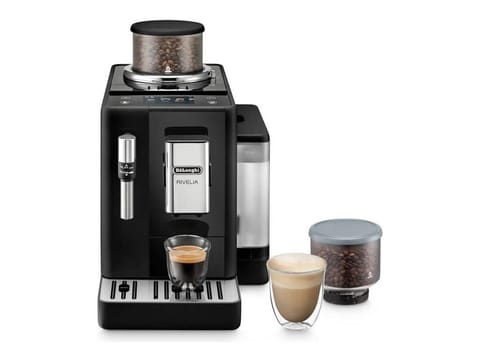 Ekspres do kawy Delonghi | EXAM 440.35.B RIVELIA | Ciśnienie pompy 19 bar | Wbudowany spieniacz do mleka | Automatyczny | 1450 W w sklepie Wasserman.eu