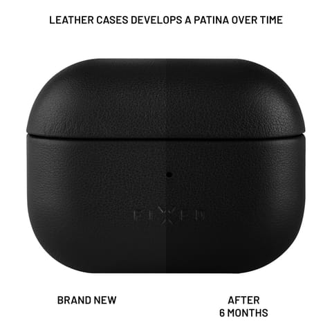 ⁨Fixed | Earbuds Case with MagSafe Support | Apple AirPods Pro 2/Pro 2 (USB-C) | Black | Leather⁩ at Wasserman.eu