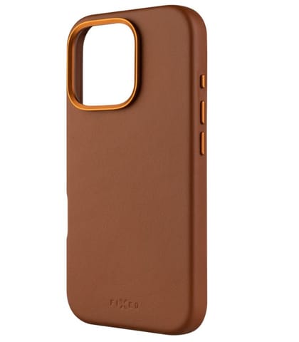 Fixed MagLeather | Back cover | Apple | iPhone 16 Pro | Leather | Brown at Wasserman.eu