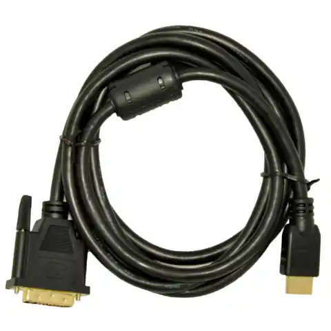 ⁨Akyga AK-AV-13 video cable adapter 3 m DVI-D HDMI Type A (Standard) Black, Gold⁩ at Wasserman.eu