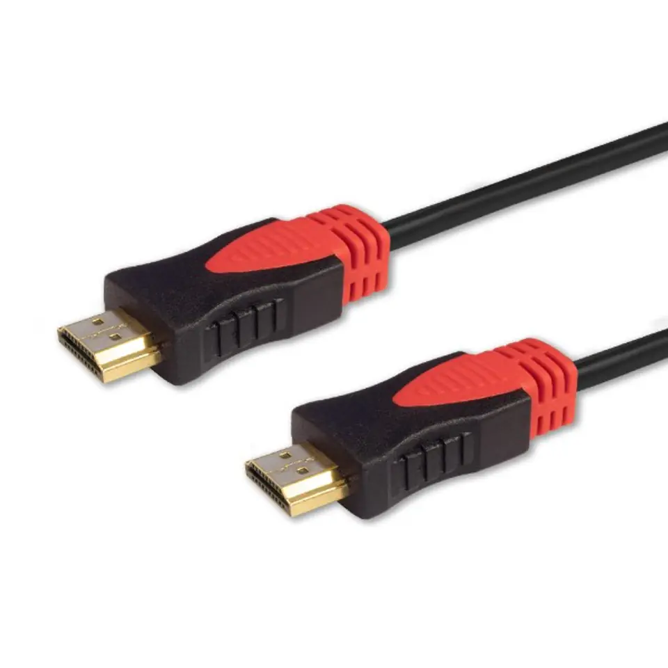 ⁨Kabel SAVIO CL-96 (HDMI M - HDMI M; 3m; kolor czarny)⁩ w sklepie Wasserman.eu