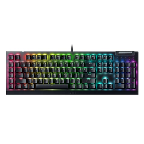 ⁨Razer | Mechaniczna klawiatura do gier | BlackWidow V4 X | Mechaniczna klawiatura do gier | Przewodowa | USA | Czarna | Żółte pr⁩ w sklepie Wasserman.eu