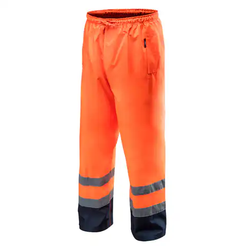 ⁨Work pants warning waterproof, orange, size L⁩ at Wasserman.eu