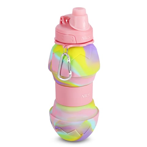 ⁨NC4102 BIDON SILIKONOWY SKŁADANY 700ML RÓŻOWY NILS⁩ w sklepie Wasserman.eu