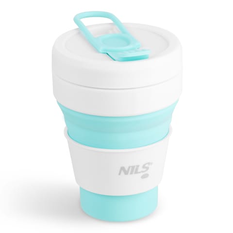 ⁨NC4103 KUBEK SILIKONOWY SKŁADANY 355ML MIĘTOWY NILS CAMP⁩ w sklepie Wasserman.eu