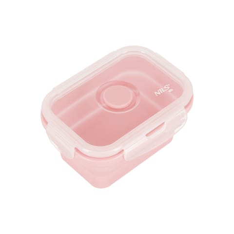 ⁨NC4105 POJEMNIK/LUNCH BOX SKŁADANY RÓŻOWY 355ML NILS CAMP⁩ w sklepie Wasserman.eu