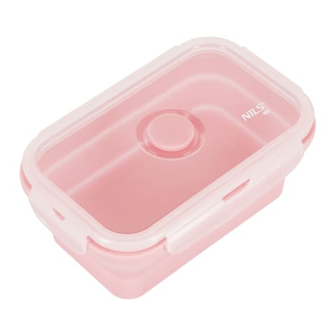 ⁨NC4105 POJEMNIK/LUNCH BOX SKŁADANY RÓŻOWY 500ML NILS CAMP⁩ w sklepie Wasserman.eu