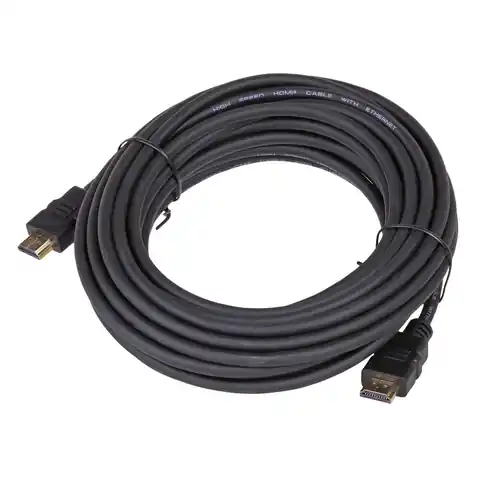 ⁨Kabel Akyga AK-HD-100A (HDMI M - HDMI M; 10m; kolor czarny)⁩ w sklepie Wasserman.eu