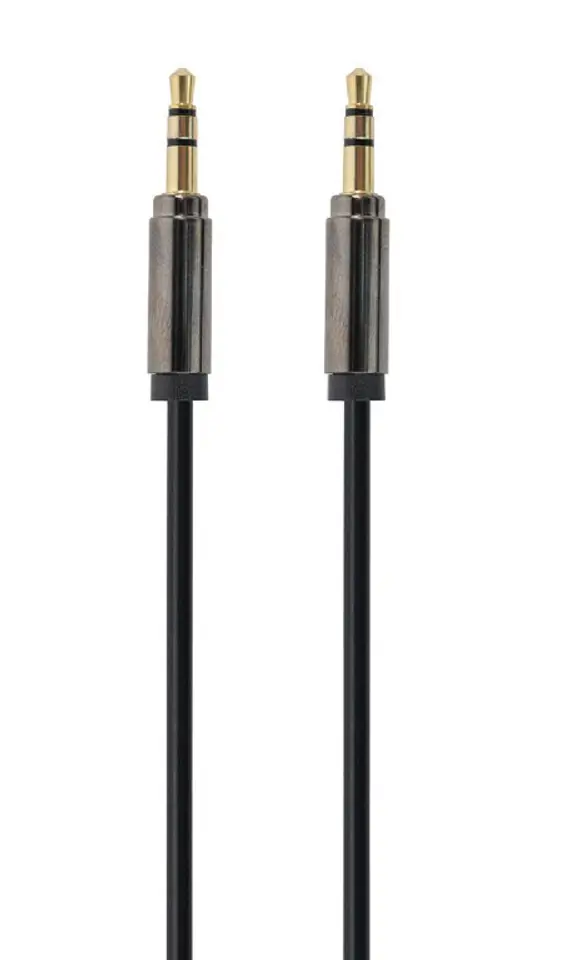 ⁨Gembird CCAP-444-1M audio cable 3.5mm Black⁩ at Wasserman.eu