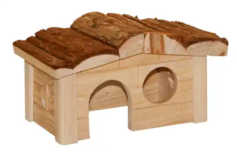 ⁨KERBL Domek dla chomika, drewniany 20x14x12cm [84213]⁩ w sklepie Wasserman.eu