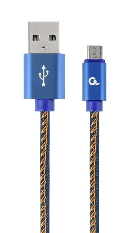 ⁨Cablexpert CC-USB2J-AMMBM-1M-BL USB cable USB 2.0 USB A Micro-USB B Blue⁩ at Wasserman.eu
