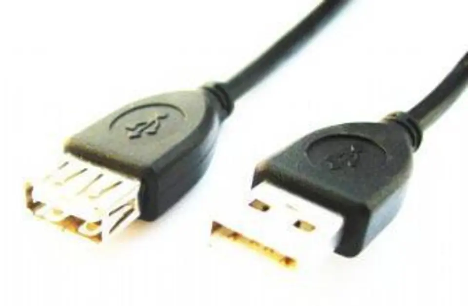 Kabel GEMBIRD CCP-USB2-AMAF-10 (USB 2.0 typu A F - USB 2.0 typu A M; 3m; kolor czarny) w sklepie Wasserman.eu