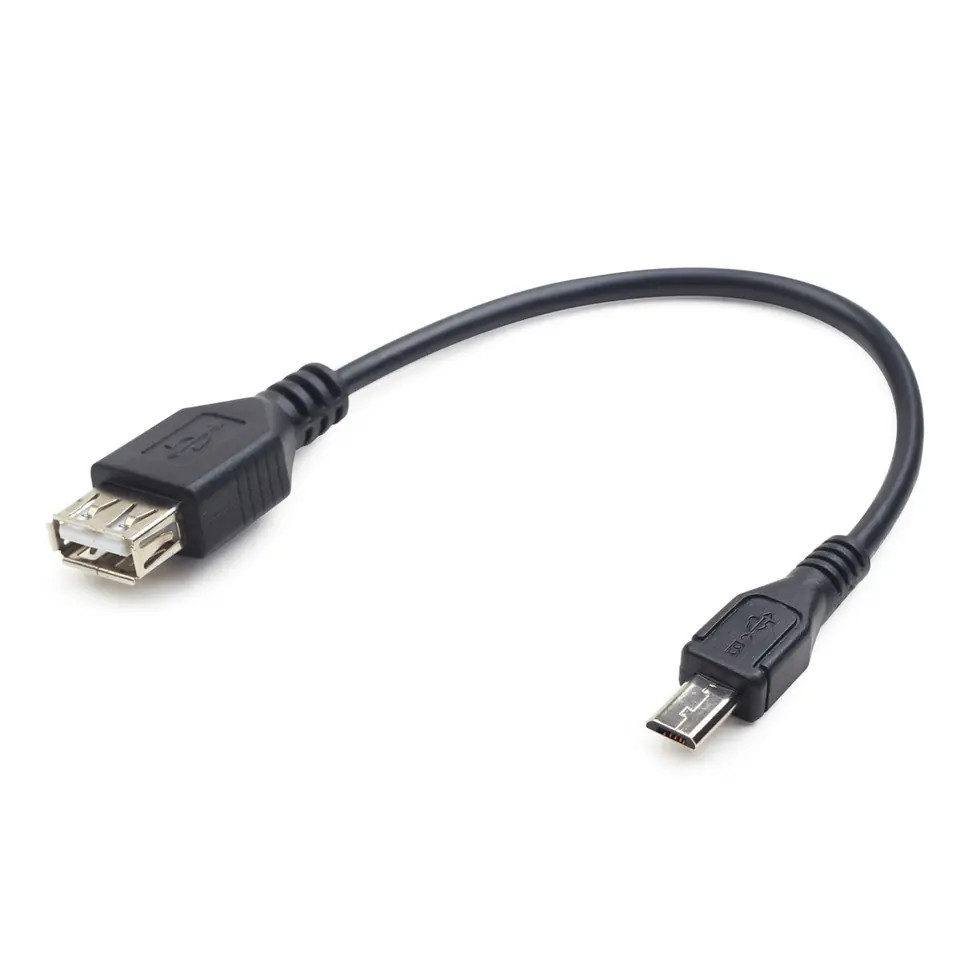 Kabel GEMBIRD A-OTG-AFBM-03 (USB F - Micro USB M; 0,15m; kolor czarny) w sklepie Wasserman.eu