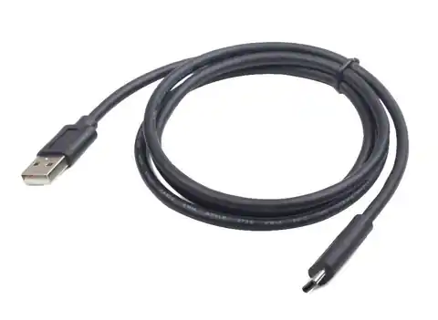 ⁨Kabel GEMBIRD CCP-USB2-AMCM-6 (USB 2.0 M - USB typu C M; 1,8m; kolor czarny)⁩ w sklepie Wasserman.eu