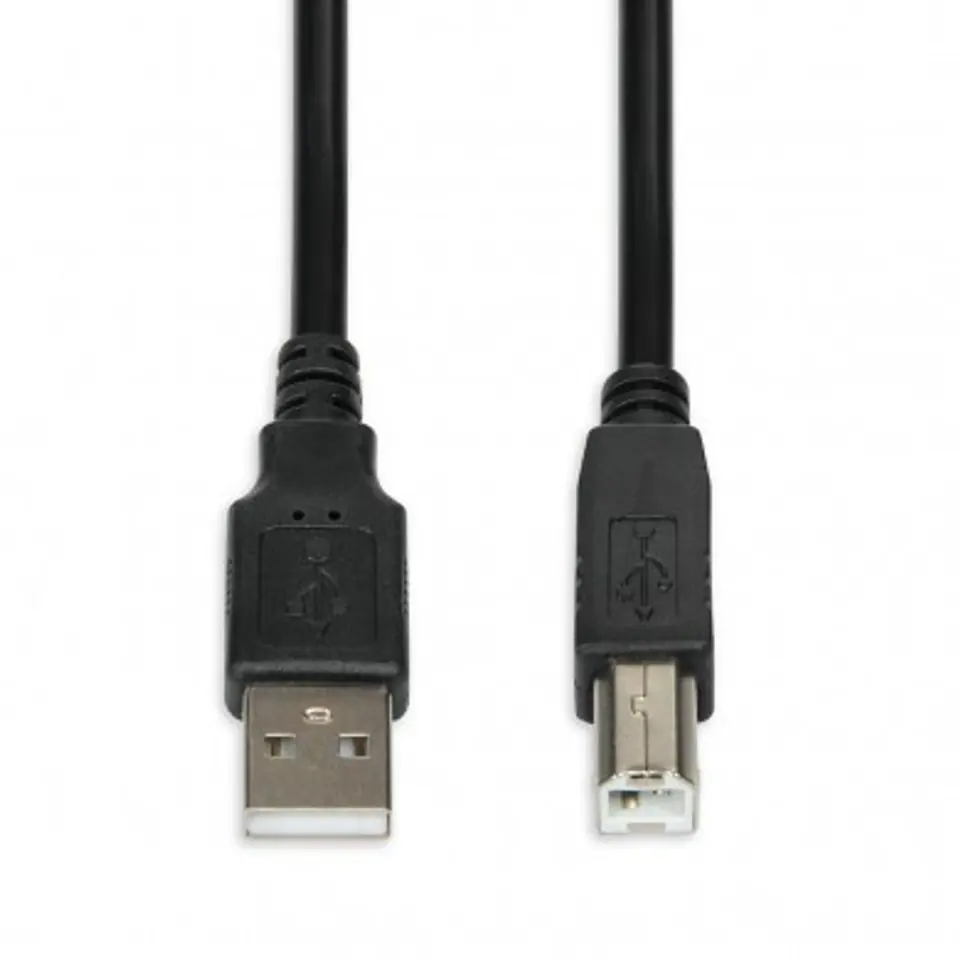 ⁨iBox IKU2D USB cable 1.8 m USB 2.0 USB A USB B Black⁩ at Wasserman.eu